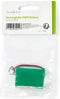 Oplaadbare NiMH-Batterij - 3.6 V DC - Oplaadbaar - 600 mAh - Voorgeladen - 1-Polybag - N/A - 2-Draads-Telefoonconnector - Groen