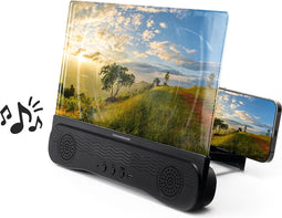 Oplaadbare schermversterker voor mobiele telefoon met luidspreker Screenier InnovaGoods