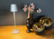 Oplaadbare tafellamp - Led Lamp zilver - draadloze lamp 38 cm