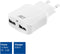 Oplader act usb 2 poorts 2.1a 12w wit