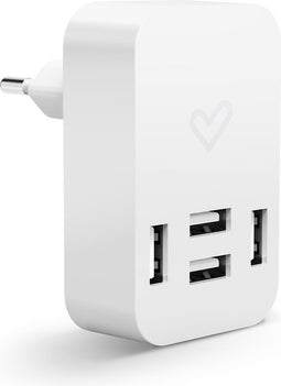 Oplader Energy Sistem Home Charger 4.0A Quad USB Wit