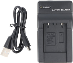 Oplader geschikt voor Olympus LI-40B accu, Kodak KLIC-7006, Nikon EN-EL10