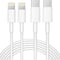 Oplader kabel 3 Meter geschikt voor iPhone - Kabel geschikt voor lightning - USB C kabel - Lader kabel