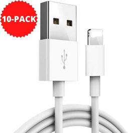 Oplader kabel geschikt voor iPhone - Oplader kabel geschikt voor lightning - Lader - USB kabel 10-PACK