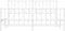 vidaXL - Bedframe - met - hoofd- - en - voeteneinde metaal - wit - 160x200 - cm