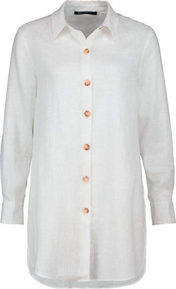 Ferris - Overhemdblouse - Lange mouwen - Koraalroze (maat 36)
