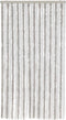 vidaXL - Vliegengordijn - 100x230 - cm - chenille - lichtgrijs - en - wit