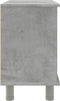 vidaXL - Badkamerkast - 60x32x53,5 - cm - spaanplaat - betongrijs