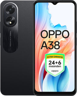 OPPO A38 - 128GB - Glowing Black - Extra Garantie 24+6 Maanden!