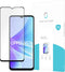 Oppo A57s screenprotector - Full Cover - Gehard glas - Zwart - Just in Case