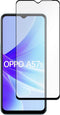 Oppo A57s screenprotector - Full Cover - Gehard glas - Zwart - Just in Case