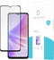 Oppo A77 screenprotector - Full Cover - Gehard glas - Zwart - Just in Case