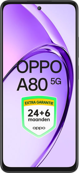 OPPO A80 5G - 256GB - Starry Black - Extra Garantie 24+6 Maanden!