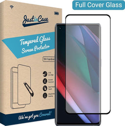 Oppo Find X3 Neo screenprotector - Full Cover - Tempered Glass - Gehard glas - Just in Case