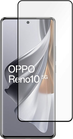 Oppo Reno10 5G Full Cover Tempered Glass - Screenprotector - Black