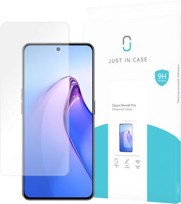 Oppo Reno8 Pro screenprotector - Gehard glas - Transparant - Just in Case
