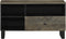 vidaXL - Tv-meubel - 80x33x46 - cm - massief - mangohout - zwart