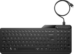 HP 405 - Backlit toetsenbord met kabel - Morsbestendig - Zwart