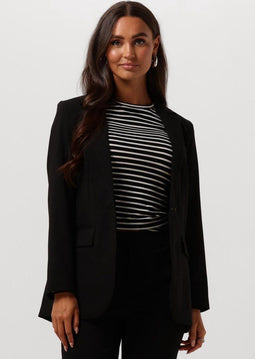 OBJECT OBJSIGRID L/S BLAZER - Dames Blazer - Knoopsluiting - Zwart