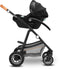 Lionelo Amber - 3in1 Kinderwagen - Reiswieg Buggy Autostoel - ADAC getest - Geveerde luchtbanden - Steen Grijs