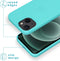 iMoshion Hoesje Geschikt voor iPhone 13 Mini Hoesje Siliconen - iMoshion Color Backcover - Mintgroen