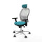 Piqueras y Crespo 3D086G2 - Bureaustoel - Verstelbare hoofdsteun - Turkoois