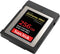 Sandisk Extreme Pro - Geheugenkaart - 256GB - CF Express Type B - Leessnelheid 1700 MB/s - Schrijfsnelheid 1200 MB/s