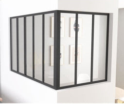 OPTIMUM Hoekpaal voor zwart glazen dak - 108 cm