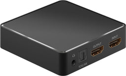 Goobay 58469 - HDMI naar stereo en 5.1 audio extractor - 4K 30Hz - Zwart