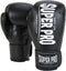 Super Pro Combat Gear Champ - Kickbokshandschoenen - PU met klittenbandsluiting - Zwart/Wit 14oz