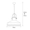 OPVIQ Hanglamp Dodo - Metalen Frame - 40W - 35 x 35 x 134 cm - Zwart