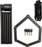 Opvouwbaar fietsslot - MASTER LOCK - 8335EURDPRO - Gehard staal, 4 sleutels, inclusief ondersteuning