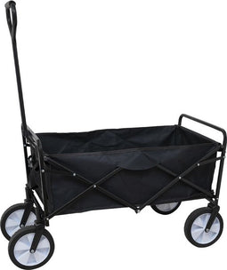 Opvouwbare bolderkar - zwart - GardenGear