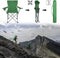 Opvouwbare campingstoel met bekerhouder, opbergtas, gemakkelijk draagbaar, voor klapstoel, strand, c