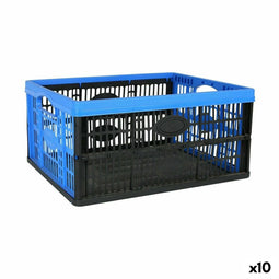 Opvouwbare doos met handvatten Tontarelli Voilà Blauw 47,5 x 35 x 23,6 cm (10 Stuks)