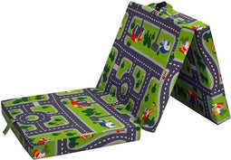 Opvouwbare haardstoel - SAMBA - Groen - Multi-positie - Autocircuitpatroon - 190 x 70 x 9 cm