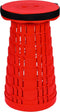 Opvouwbare kruk extra strong vol rood- telescopische kruk - 250 kg - inklapbare kruk - draagbaar - kampeerstoel - opstapkrukje