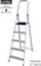 Opvouwbare ladder met 5 tredes (175 x 45 x 12 cm)