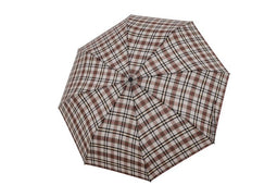 Opvouwbare Paraplu Beige Geruit - Carbon - Dsn 100 cm - Opgevouwen 29 cm - Doppler