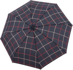 Opvouwbare Paraplu Blauw Geruit - Carbon - Dsn 100 cm - Opgevouwen 29 cm - Doppler