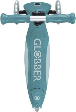 Opvouwbare scooter met 3 wielen - GLOBBER - PRIMO FOLDABLE PLUS LIGHTS - Aqua blauw - Lichtgevende wielen - 2 tot 9 jaar - 50 Kg