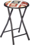 Opvouwbare stoel Boho Chic Zwart PVC Metaal 30 x 30 x 45 cm (10 Stuks)