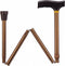 Opvouwbare wandelstok - brons - 79-89 cm
