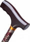 Opvouwbare wandelstok - burgundy 74 -84 cm