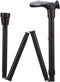 Opvouwbare wandelstok comfortgrip - zwart rechts