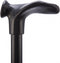 Opvouwbare wandelstok comfortgrip - zwart rechts