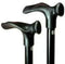 Opvouwbare wandelstok comfortgrip - zwart rechts