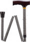 Opvouwbare wandelstok - Etched Black 76 - 89 cm
