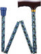 Opvouwbare wandelstok - Etched Black 76 - 89 cm