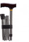 Opvouwbare wandelstok - Etched Gold 76 - 89 cm